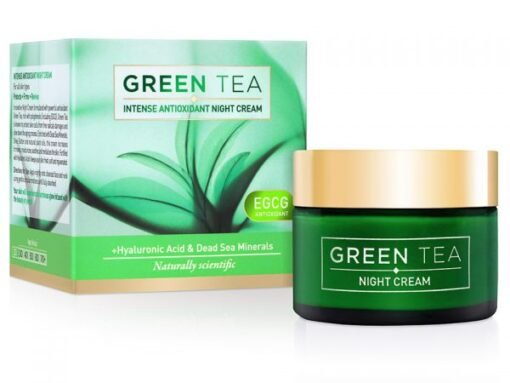 EDOM GREEN TEA Intensyvus antioksidacinis naktinis kremas veidui. 50 ml.