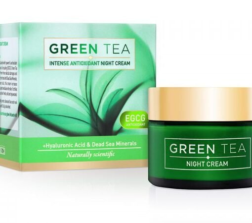 EDOM GREEN TEA Intensyvus antioksidacinis naktinis kremas veidui. 50 ml.