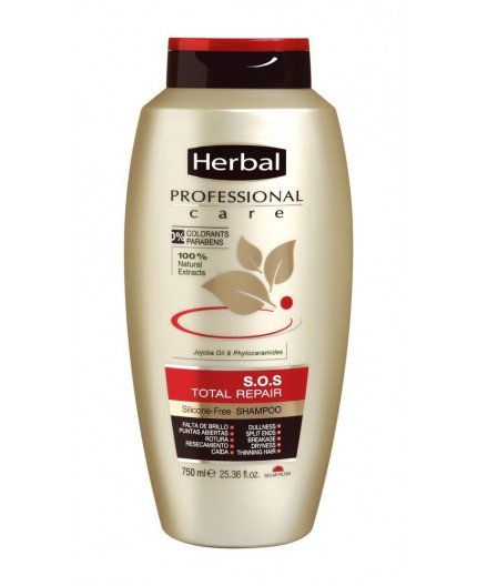 Herbal Atkuriamasis šampūnas pažeistiems plaukams 750ml.